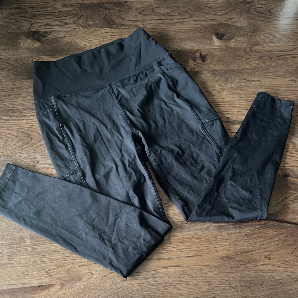 Gottex Womens Medium Black Ankle Leggings